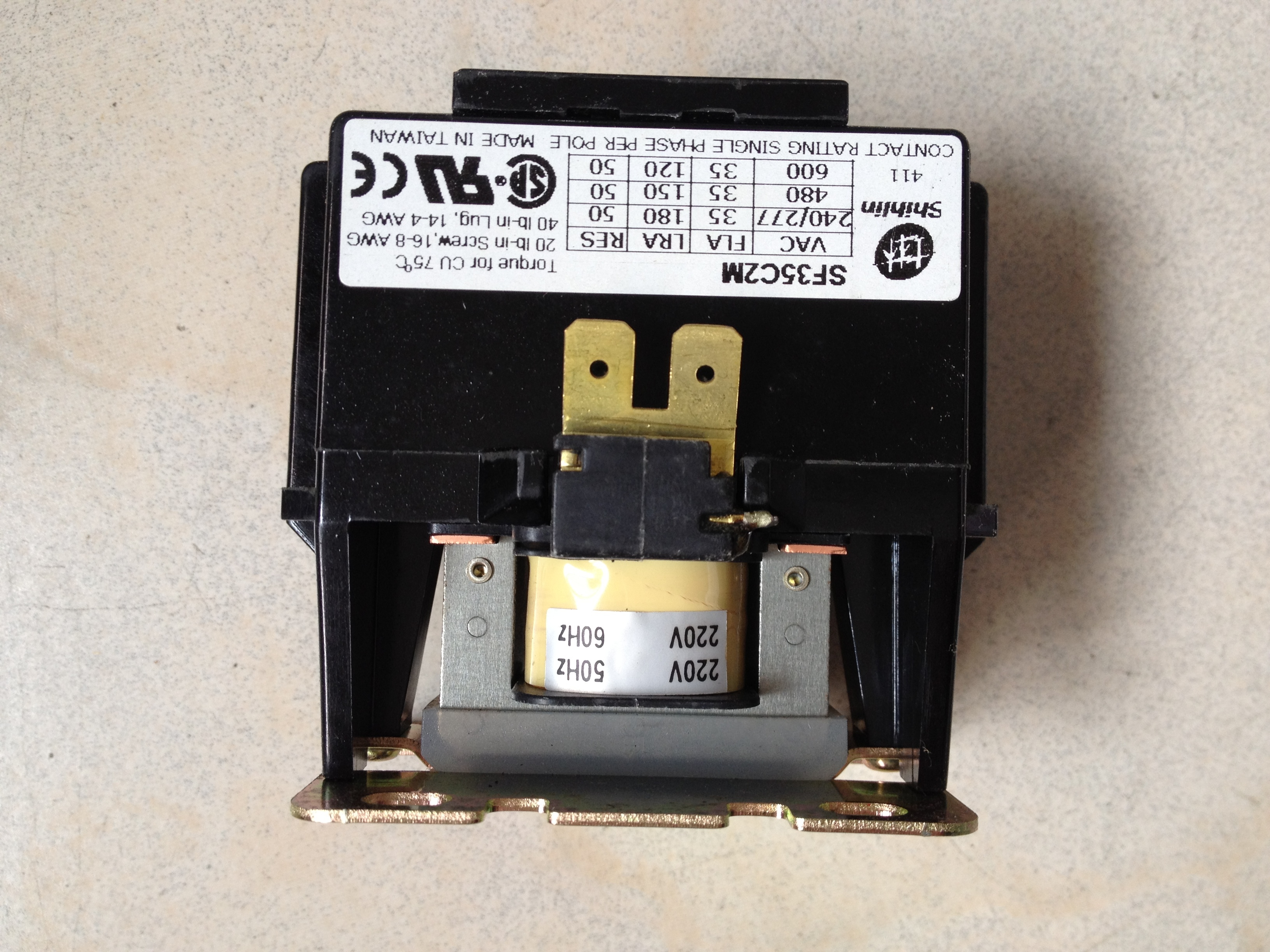 Shihlin contactor 2P35A SF35C2M air conditioning 220VAC