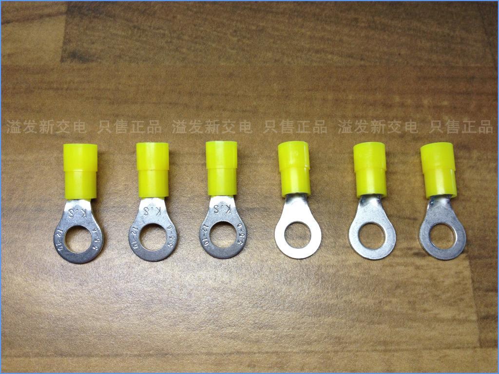 Imported 12-10 AWG O K.S type cold pressed terminal round pre insulated end head copper wire