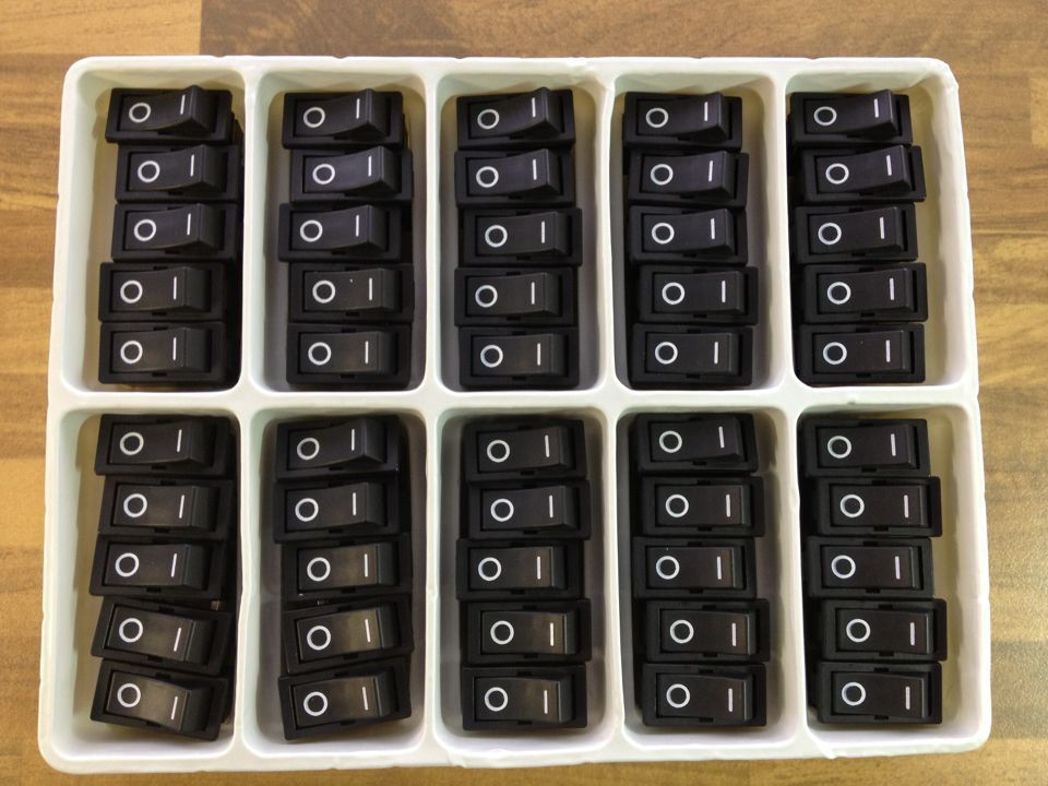 The new Japanese HST RS1 four bending type rocker switch 16A250V genuine original