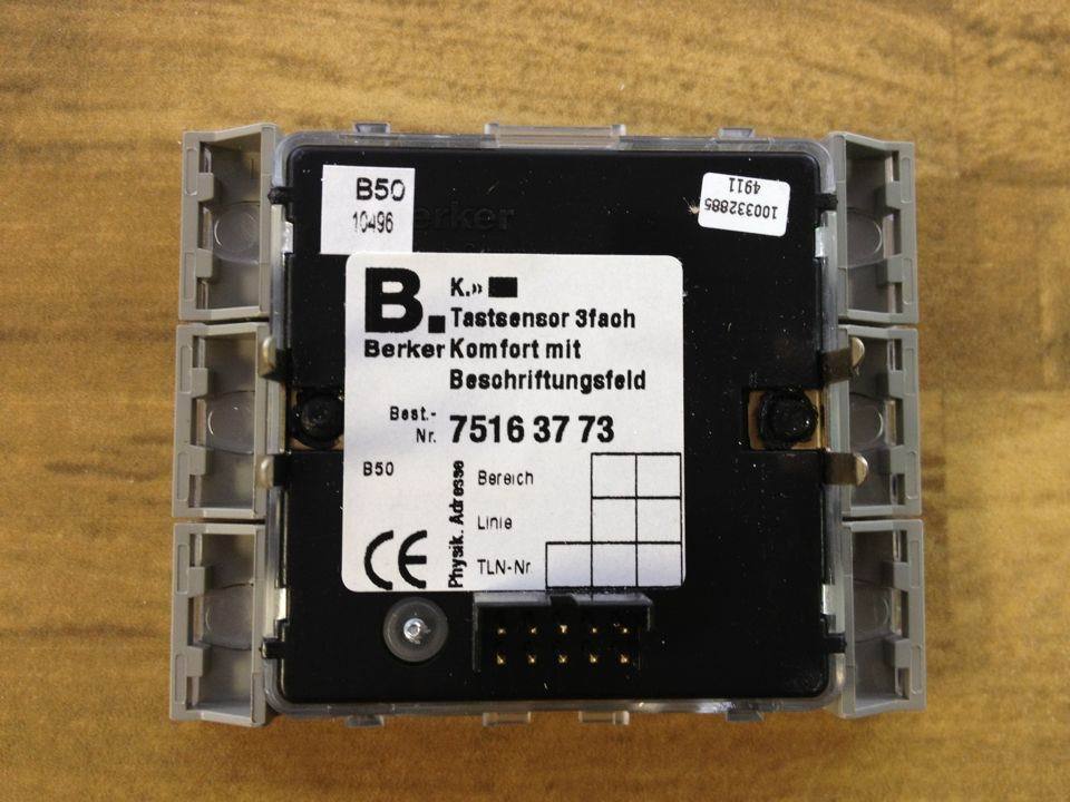 Berker 75163773 EIB/KNX lighting panel brocade triple genuine original
