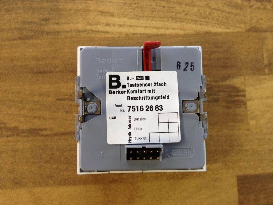 Berker 75162683 EIB/KNX lighting panel brocade triple genuine original