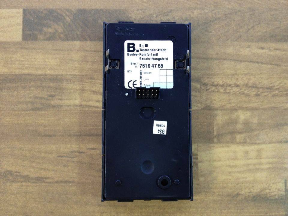Berker 75164785 EIB/KNX lighting panel brocade four original authentic
