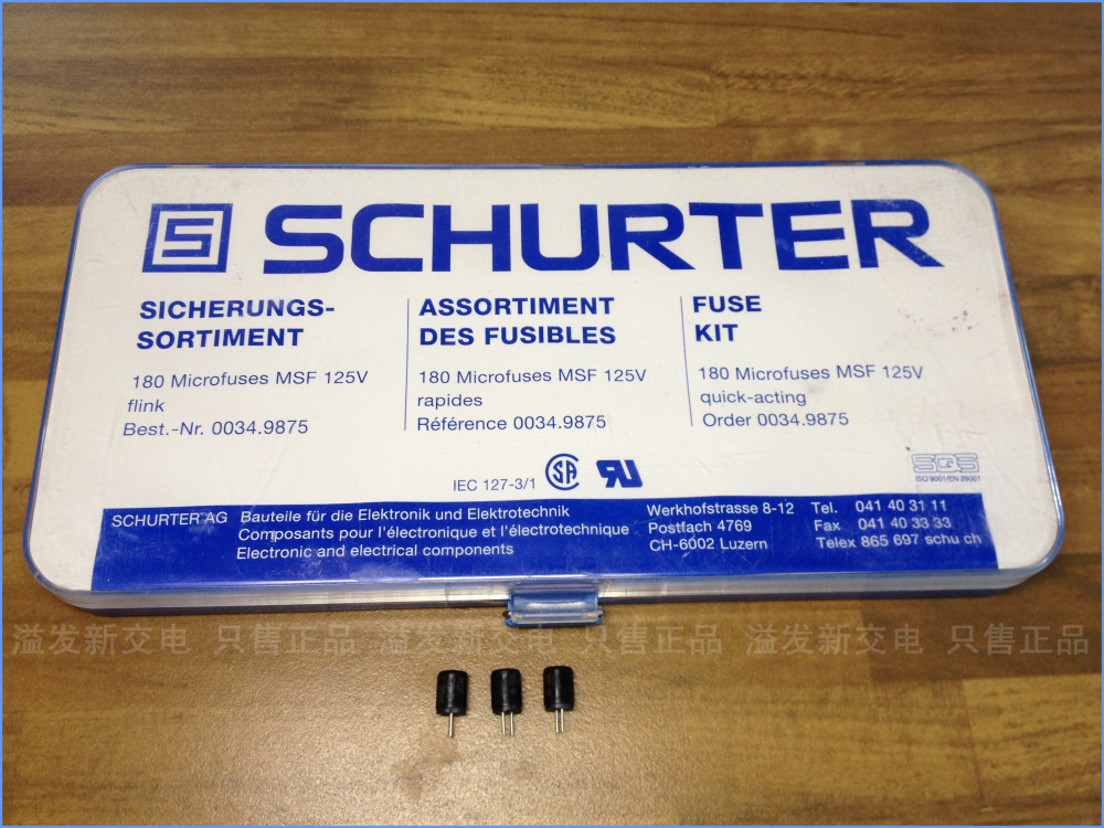 Swiss SCHURTER Shute F50MA/F100MA/F125MA/F200MA/F250MA/125V insurance tube