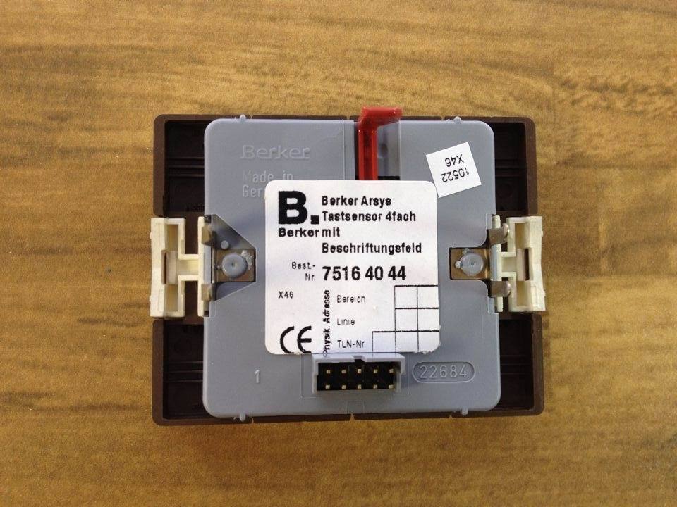Berker 75164044 EIB/KNX lighting panel brocade four original authentic