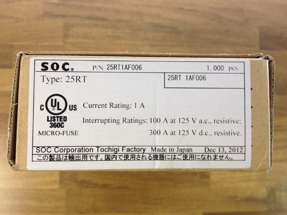 Japan's 25R T1A F006 SOC 25RT electrical resistance of the original authentic 1AF006
