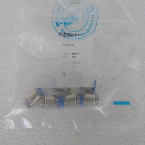 * special sales * BRAND NEW GENUINE FESTO air connector QS-G1/8-6-I spot 186107