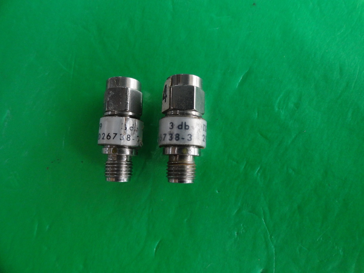 26738-3 NARDA coaxial fixed attenuator 3dB 2W SMA DC-18GHz