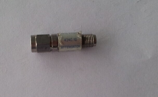 43KC-10 DC-40GHZ 10dB WILTRON RF microwave precision fixed attenuator 2.92mm
