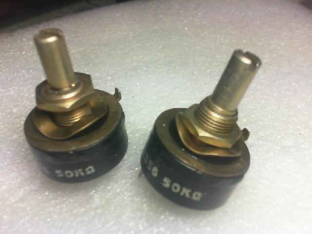 MORGANITE UK. Precision potentiometer XB.50K euro. High power. Shaft 6.3X25mm silent current