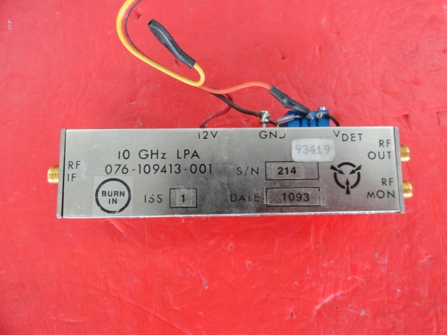 Supply HARRIS amplifier 10GHz 10V SMA 076-109413-001