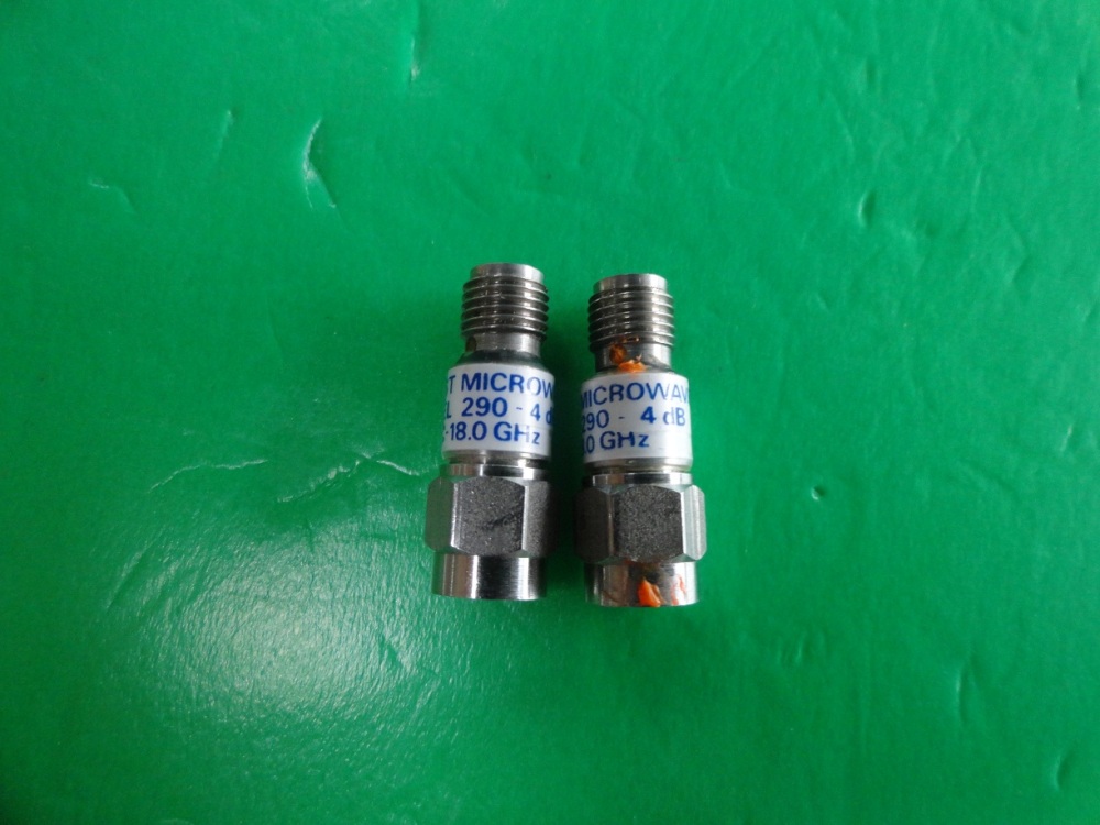 290-4dB MIDWEST coaxial fixed attenuator Att:4dB P:2W SMA DC-18GHz