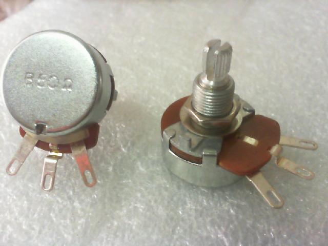 Taiwan ALPHA potentiometer. Single connected.B50 Europe / plum blossom shaft 6mmX20mm