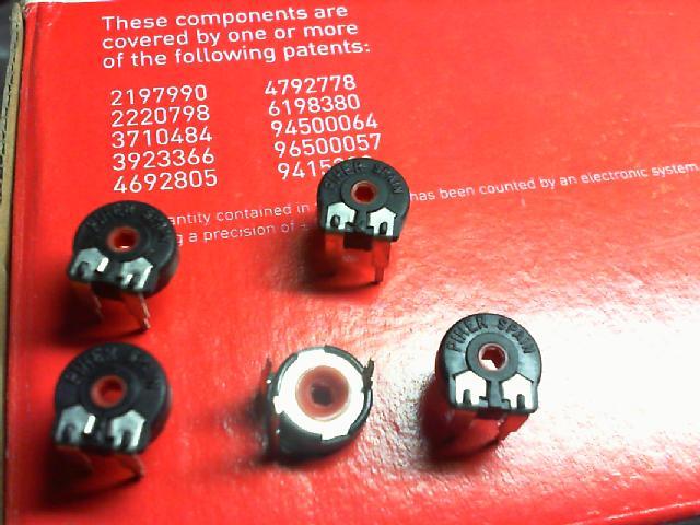 Spain. Adjustable potentiometer /PT10RV-2020-2.2K