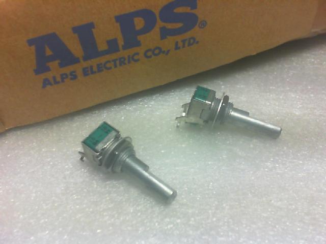 Japan ALPS single tripod potentiometer 10k.20k.30k.50k.100k. 15mm.25mm handle.
