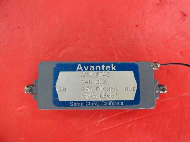 Supply AVANTEK amplifier 4-8GHz 12V SMA AMT-8045