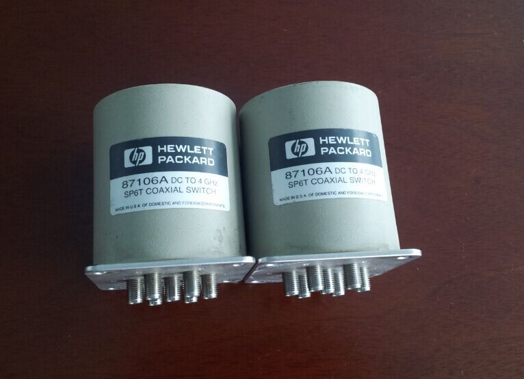 87106A HP Agilent DC-4GHZ SMA RF coaxial single pole six throw switch