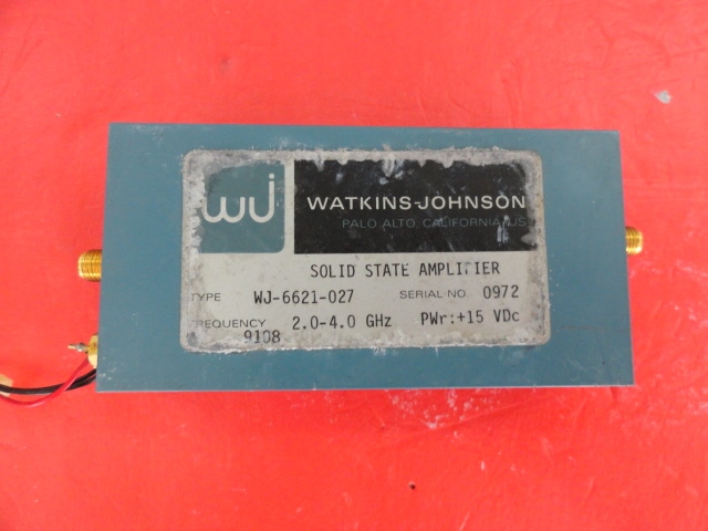 Supply WJ amplifier 2-4GHz 15V SMA WJ-6621-027