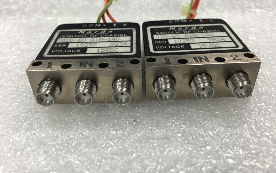Narda 020-B0-A1H-1A0 DC-18GHZ SPDT RF switch 15V SMA
