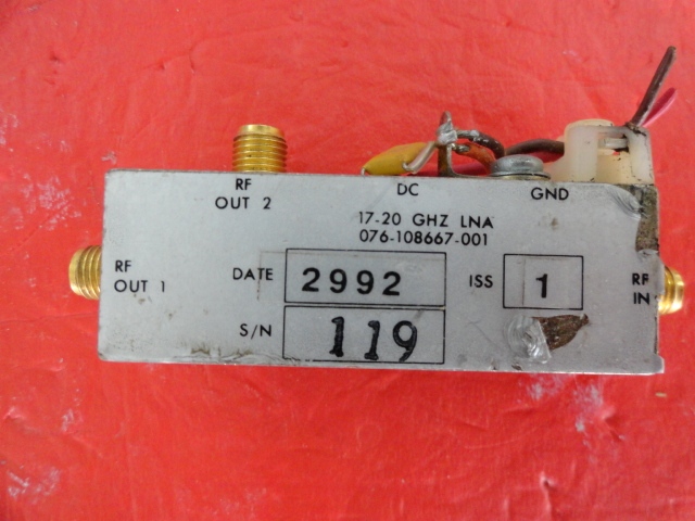Supply HARRIS amplifier 17-20GHz SMA 076-108667-001