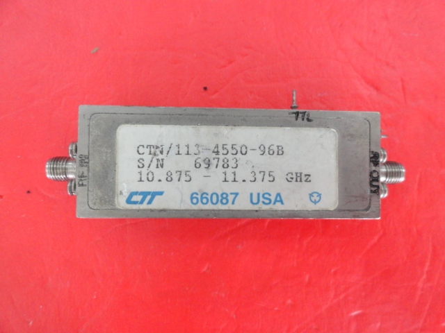 Supply CTT amplifier 10.875-11.375GHz 12V SMA CTN/113-4550-96B