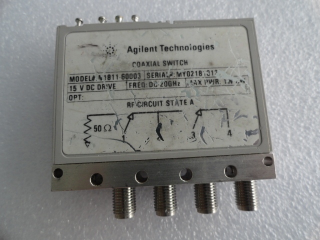 HP Agilent N1811-60003 DC-20GHZ SPDT 15V SMA
