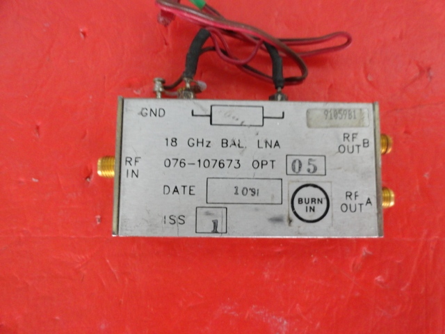 Supply HARRIS amplifier 18GHz SMA 076-107673-03