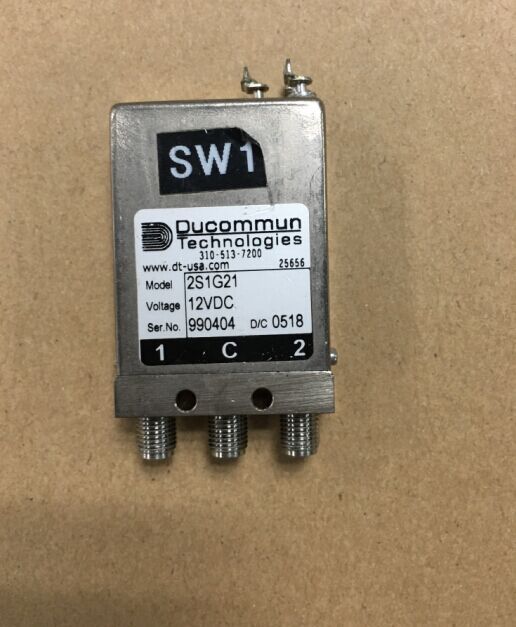 DUCOMMUN 2S1G21 DC-18GHZ SPDT RF coaxial switch 12V SMA