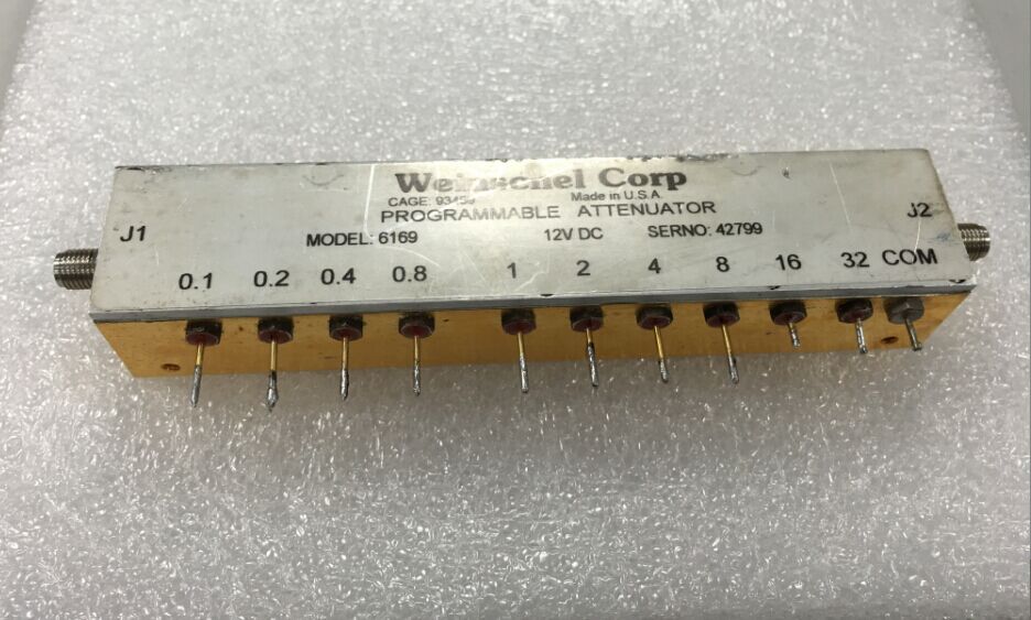 6169/3209-1E 64.50dB DC-3GHz Weinschel programmable step attenuator 12V