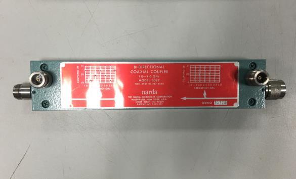 3022 20DB 1.0-4.0GHZ Narda coaxial dual directional coupler N/ male - female