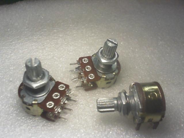 Double.MG potentiometer B50K handle./15mm/ 10k.20k.50k/100k.500k lioujiao plum
