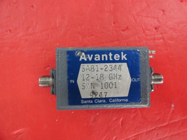 Supply SA81-2344 12-18GHz AVANTEK low noise amplifier SMA 12V