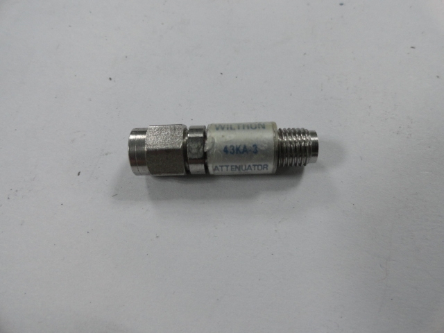 43KA-3 WILTRON coaxial fixed attenuator 3dB 2W SMA DC-18GHZ