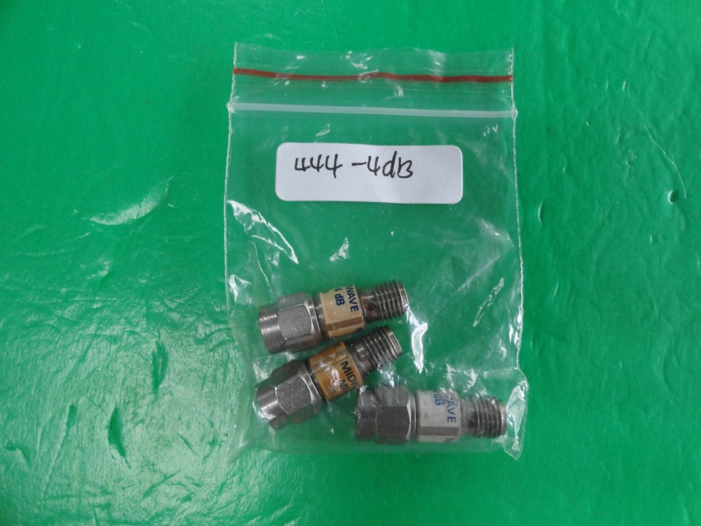 444-4dB MIDWEST coaxial fixed attenuator 4dB 2W SMA DC-18GHz