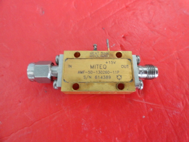 Supply MITEQ amplifier 13-26GHZ 15V SMA AMF-5D-130260-11P