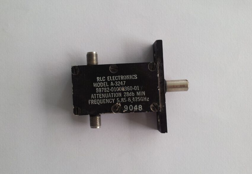 ELECTRONICS A-3247 5.85-6.425GHZ 28dB RLC hand adjustable variable attenuator