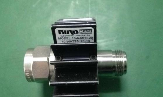 10-A-MFN-20 DC-3GHZ 20dB 10W BIRD coaxial fixed attenuator N (F-M)