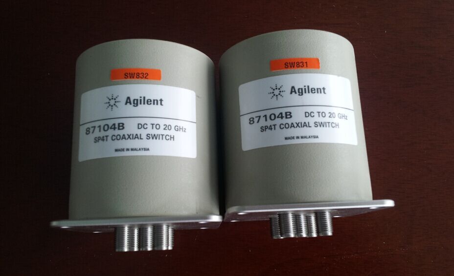 The SMA 87104B Agilent DC-20GHZ SP4T control single pole four throw switch coaxial point