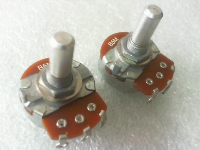 Taiwan ALPHA potentiometer. Single connect.B5M/ axis 6mmX20mm