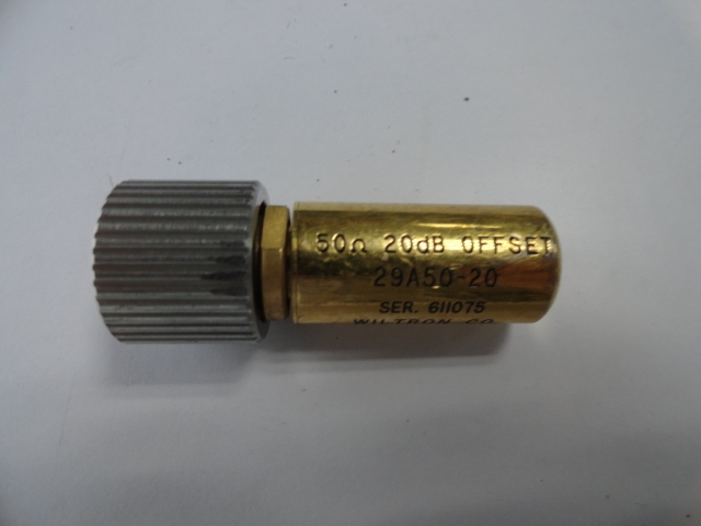 29A50-20 Wiltron 50 euro Offset 20dB RF microwave instrument calibration part flat joint