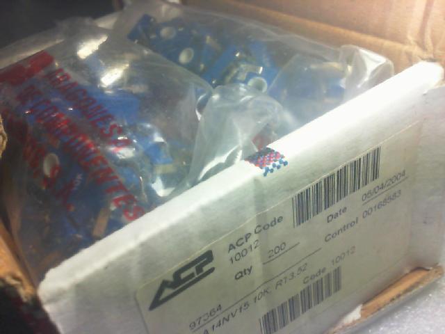 Import. Spain AENOR adjustable potentiometer ACP 47K..100k.. Square 14mmX14mm...