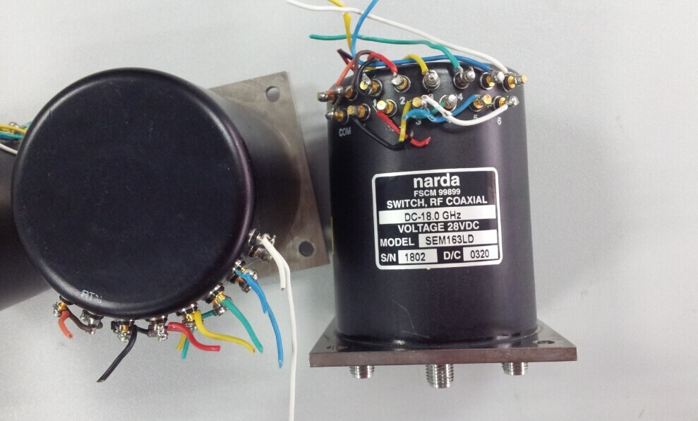 Imported Narda SEM163LD DC-18GHZ 28V SMA single pole six throw RF switch