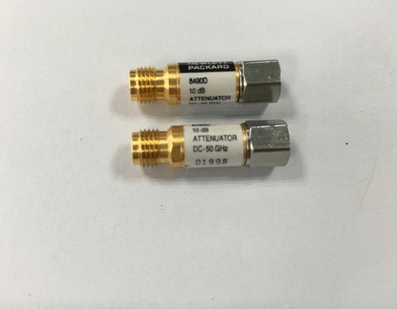 The Agilent HP 8490D DC-50GHZ 10dB RF coaxial fixed attenuator 2.4mm