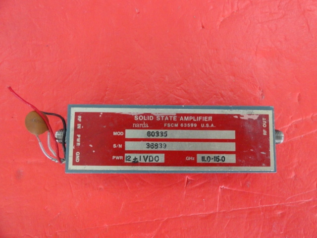 Supply NARDA 60335 G:50dB 11.0-15GHz Vin:12V amplifier SMA