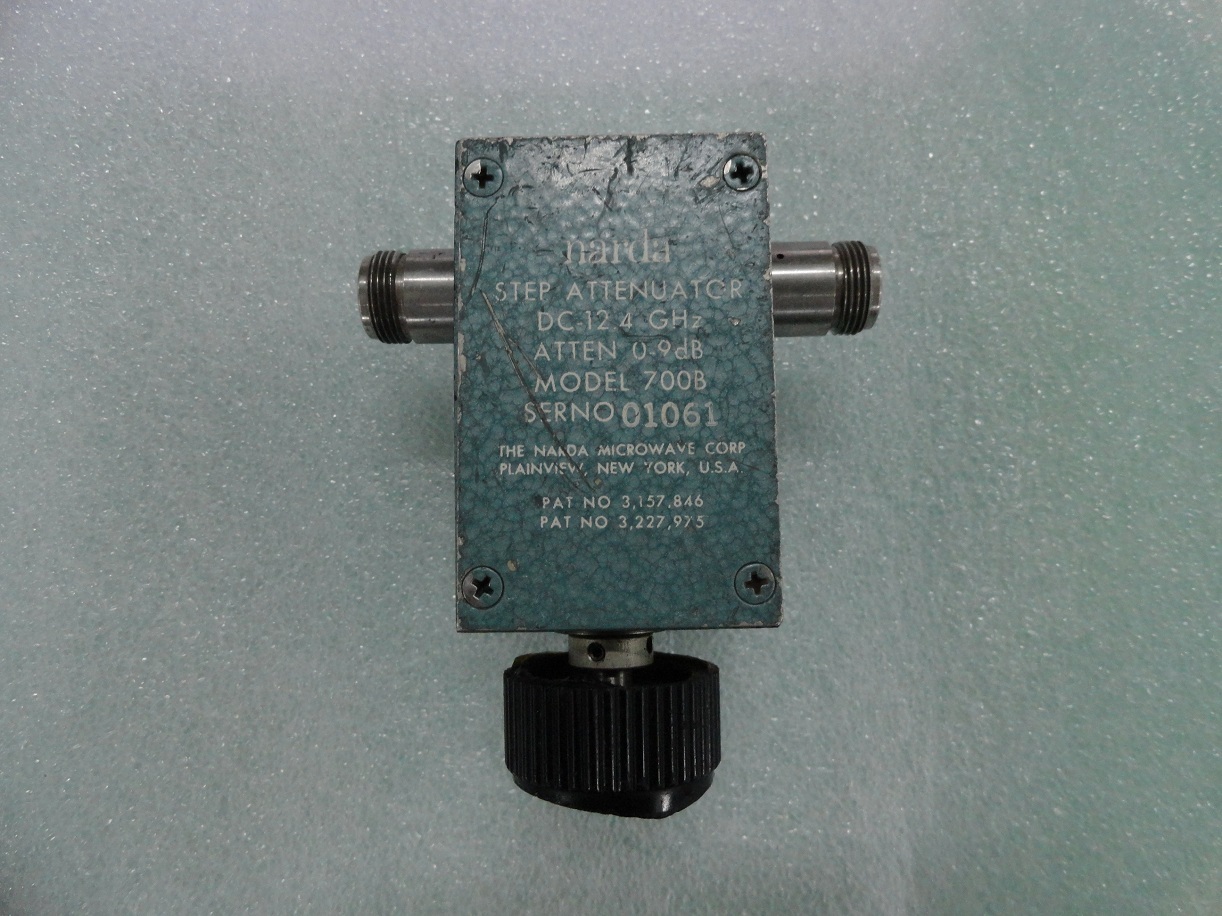 700B DC-12.4GHz Narda hand step attenuator N 0-9dB