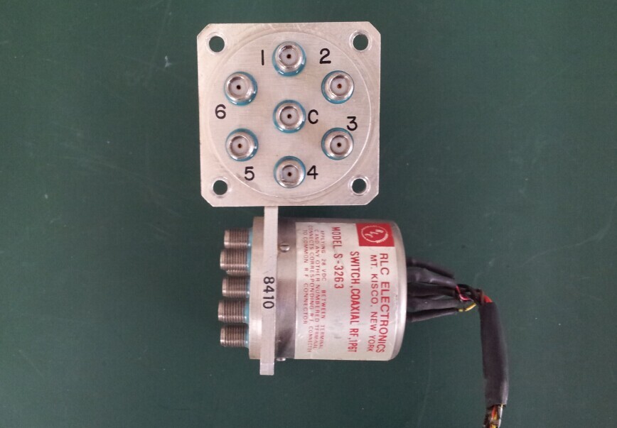 RLC ELECTRONICS S-3263 DC-18GHZ 28V single pole six throw RF switch SMA