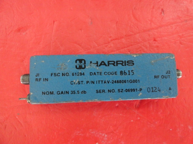 Supply HARRIS amplifier 7-18GHz SMA ITTAV-2488061G001
