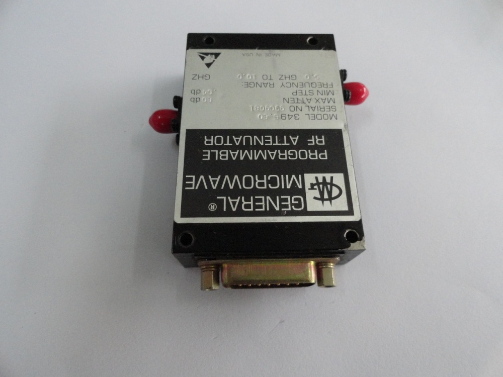 Programmable step attenuator MICROWAVE 3495-80 80dB 5-10GHz SMA GENERAL