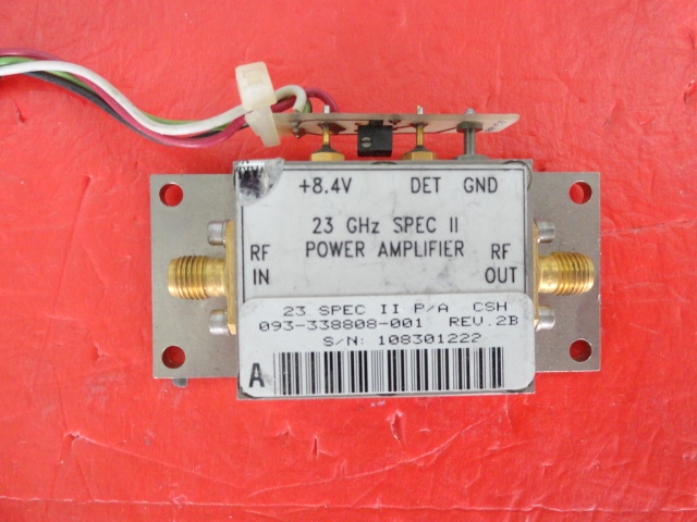 Supply HARRIS amplifier 23GHz 8.4V SMA 093-338808-001