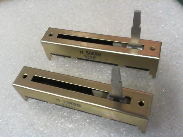 Japan's Matsushita M50K. single fader potentiometer M50KB/7.5 cm.