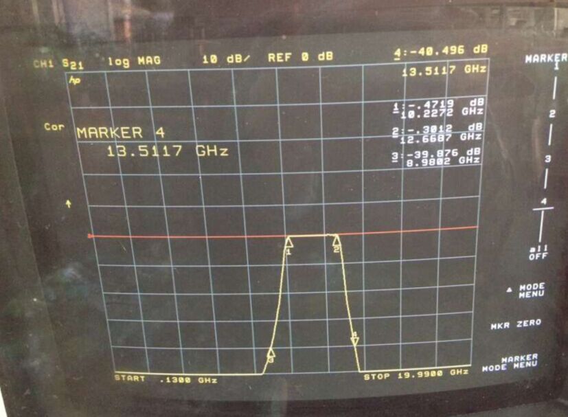 7FV10-11500/U2200-OP/O 10.3-12.6GHZ K&L RF bandpass filter SMA